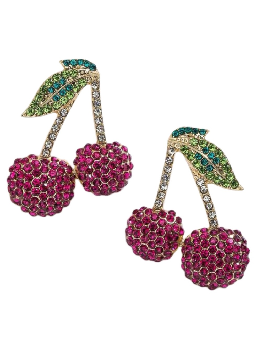 Pick of the Bunch Cherry Statement earrings.